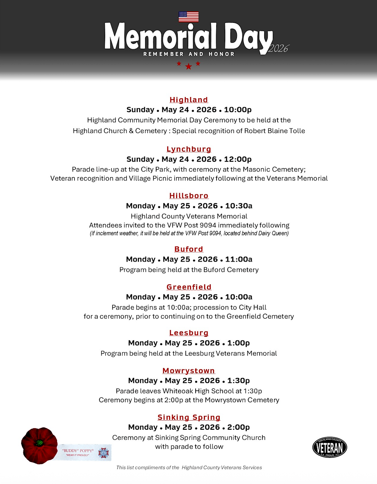 The Highland County Press - Staff Photo - Create Article
