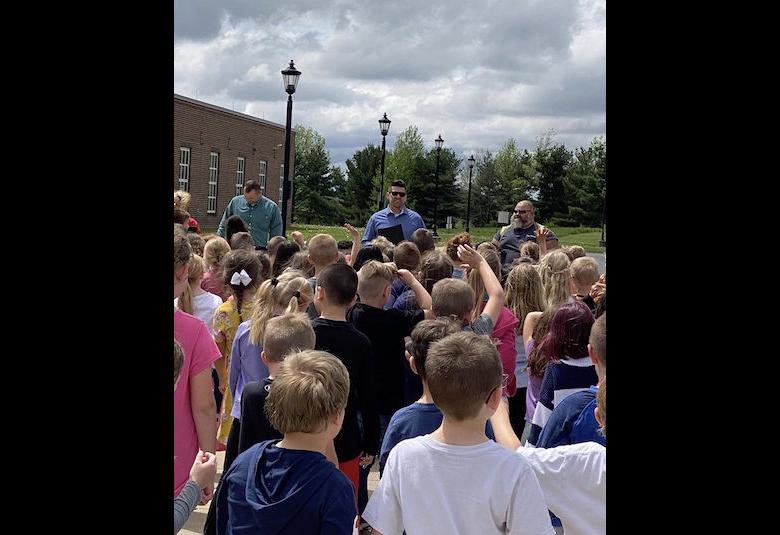 Justin Harsha at Hillsboro Elementary